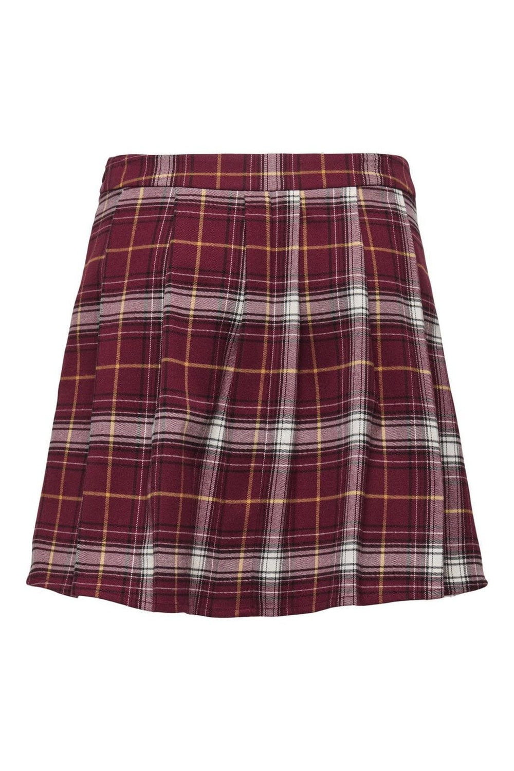 Only - Onlwren Check Short Skirt - 4970179 Syrah Checked Pulse