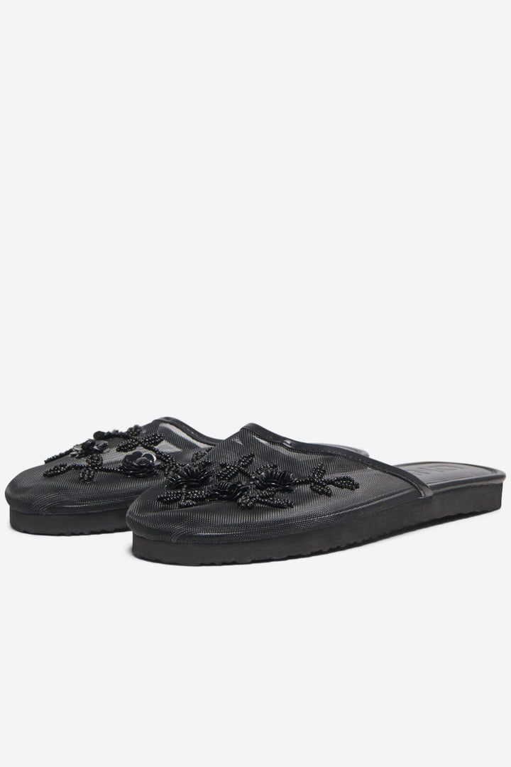 Only Shoes - Onlrio Mesh Bling Slipper - 4813580 Black Sandaler