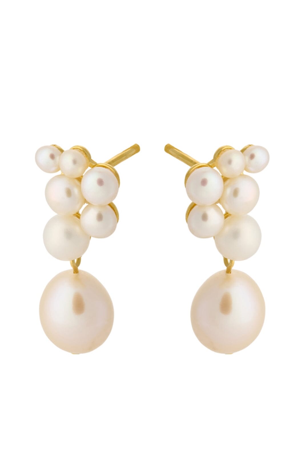 Pernille Corydon Jewellery - Ocean Treasure Earsticks - Gold Plated Øreringe