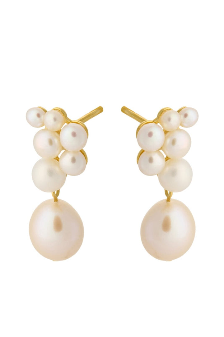 Pernille Corydon Jewellery - Ocean Treasure Earsticks - Gold Plated Øreringe