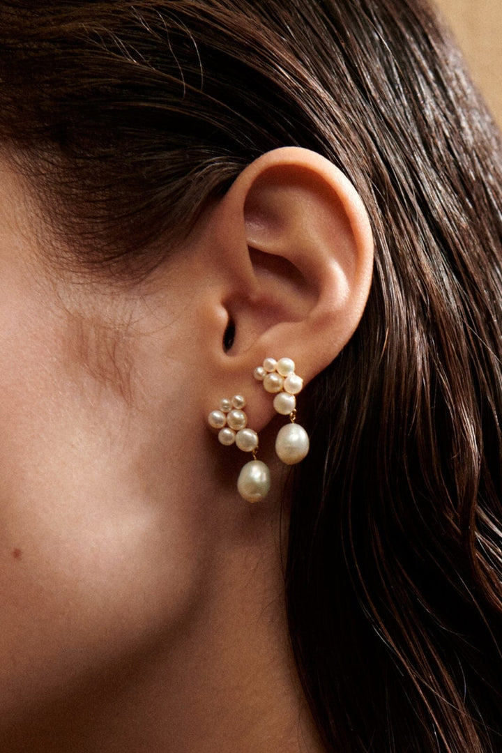 Pernille Corydon Jewellery - Ocean Treasure Earsticks - Gold Plated Øreringe