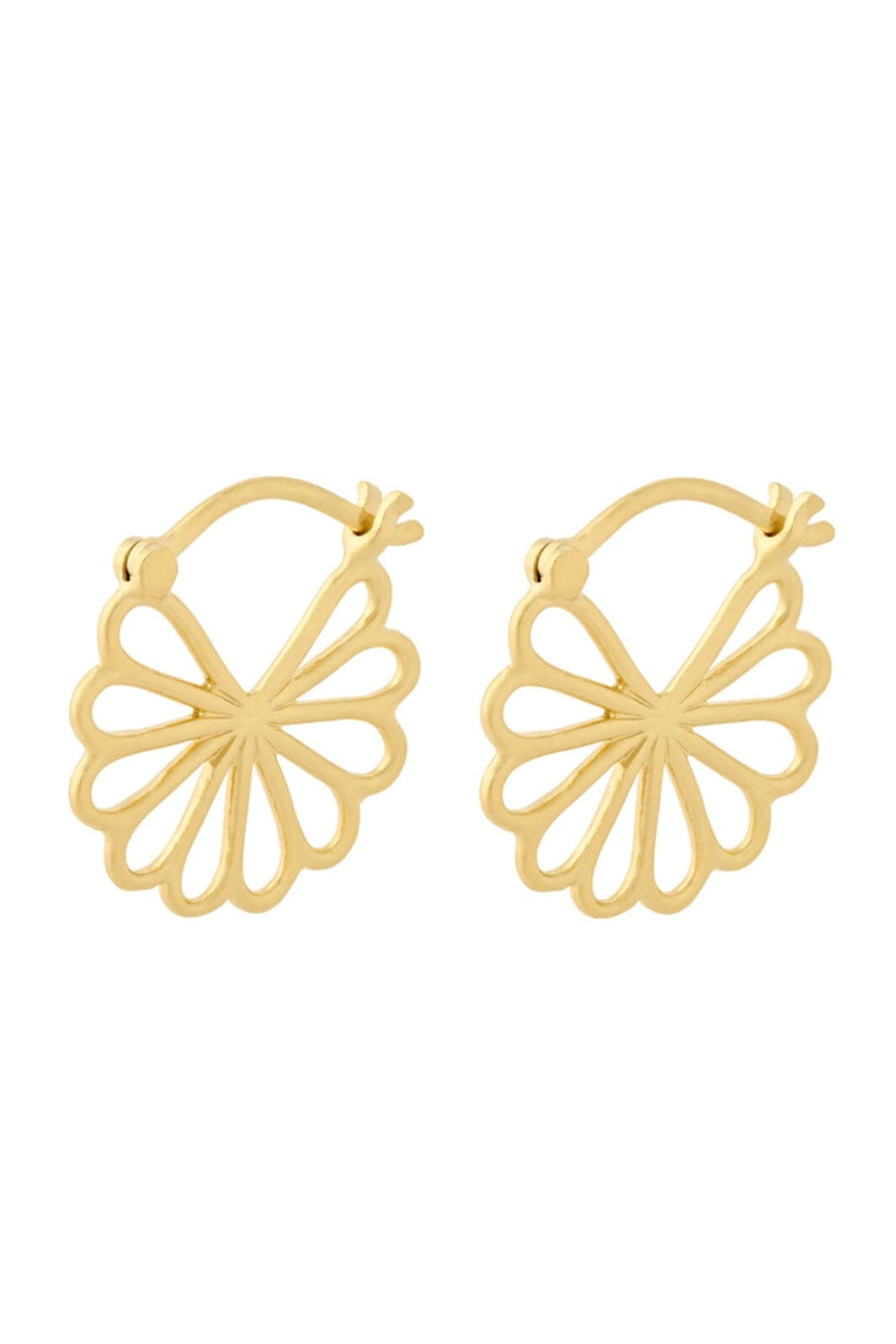 Pernille Corydon Jewellery - Small Bellis Øreringe - Gold Plated Øreringe