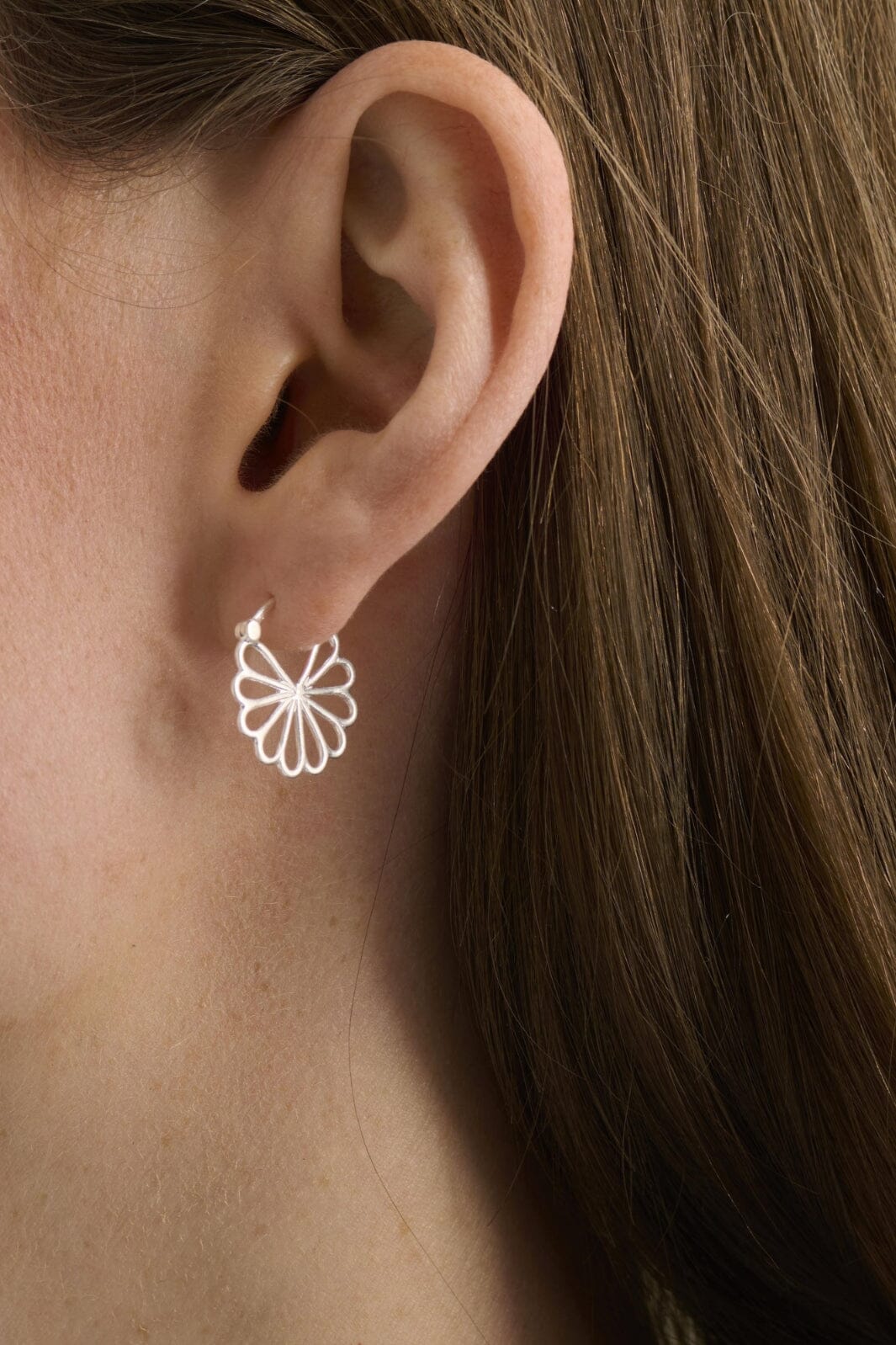Pernille Corydon Jewellery - Small Bellis Øreringe - Silver Øreringe