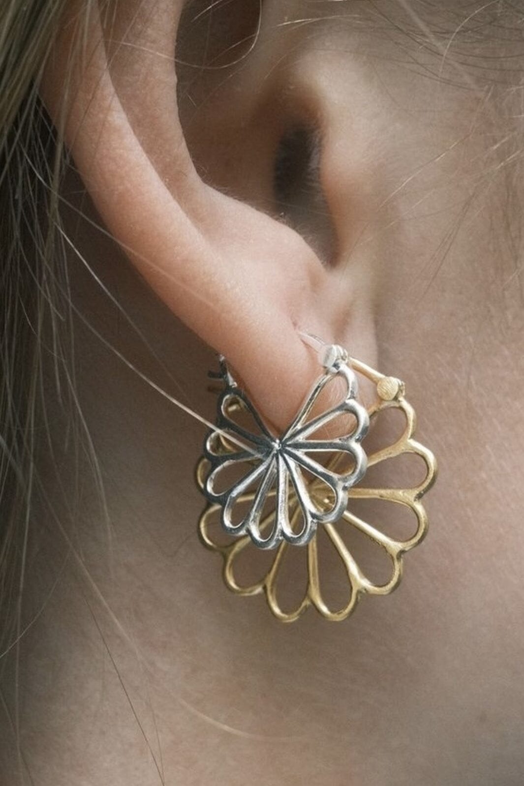 Pernille Corydon Jewellery - Small Bellis Øreringe - Silver Øreringe