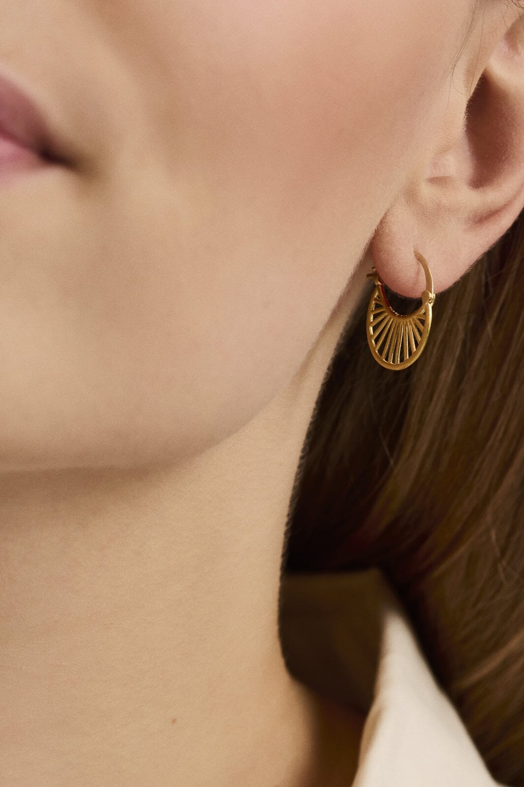 Pernille Corydon Jewellery - Small Daylight Øreringe - Gold Plated Øreringe