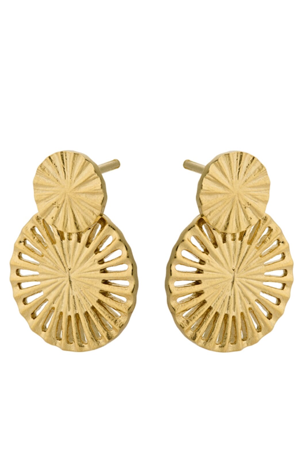 Pernille Corydon Jewellery - Small Starlight Øreringes Length 20 Mm - Gold Plated Øreringe