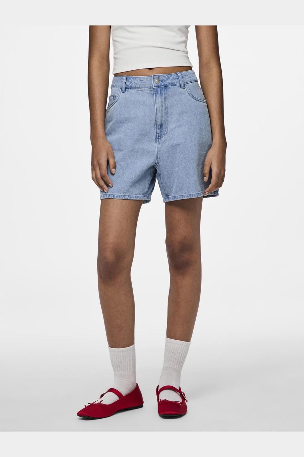 Pieces - Pcabbi Shorts - 4612794 Light Blue Denim