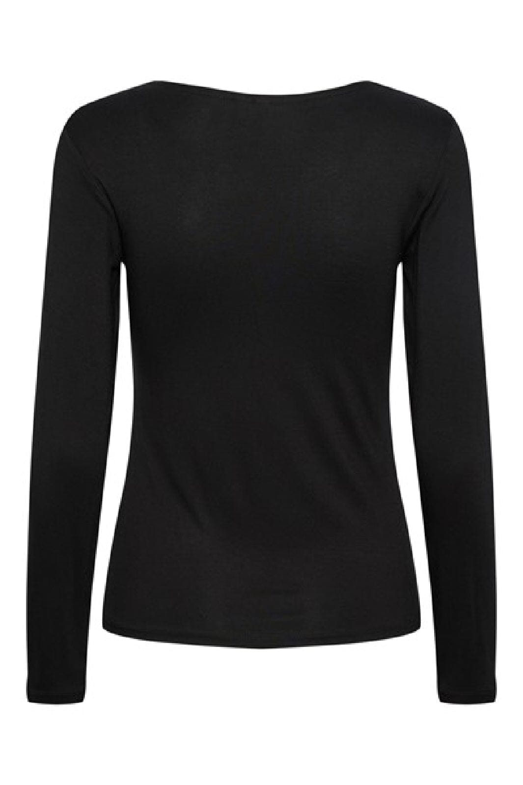 Pieces - Pcbarbera Ls Lace Top - 4279507 Black Bluser