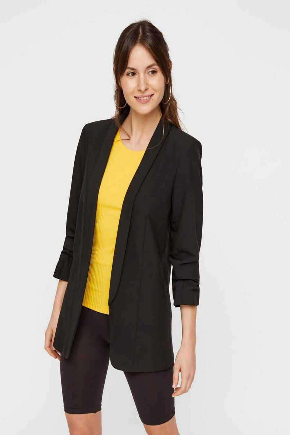 PIECES - Boss 3/4 Blazer - Black Blazer