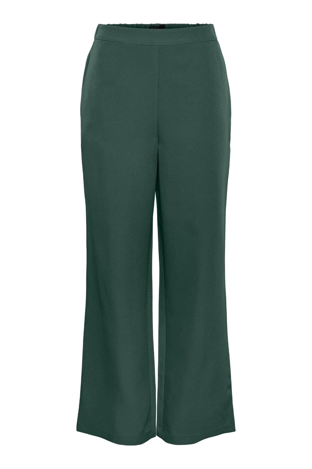 Pieces - Pcbossy Wide Plain Pant - 4266210 Trekking Green Bukser