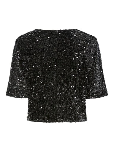 Pieces - Pckam 2/4 Cardigan - 4883152 Black Black Sequins Cardigans