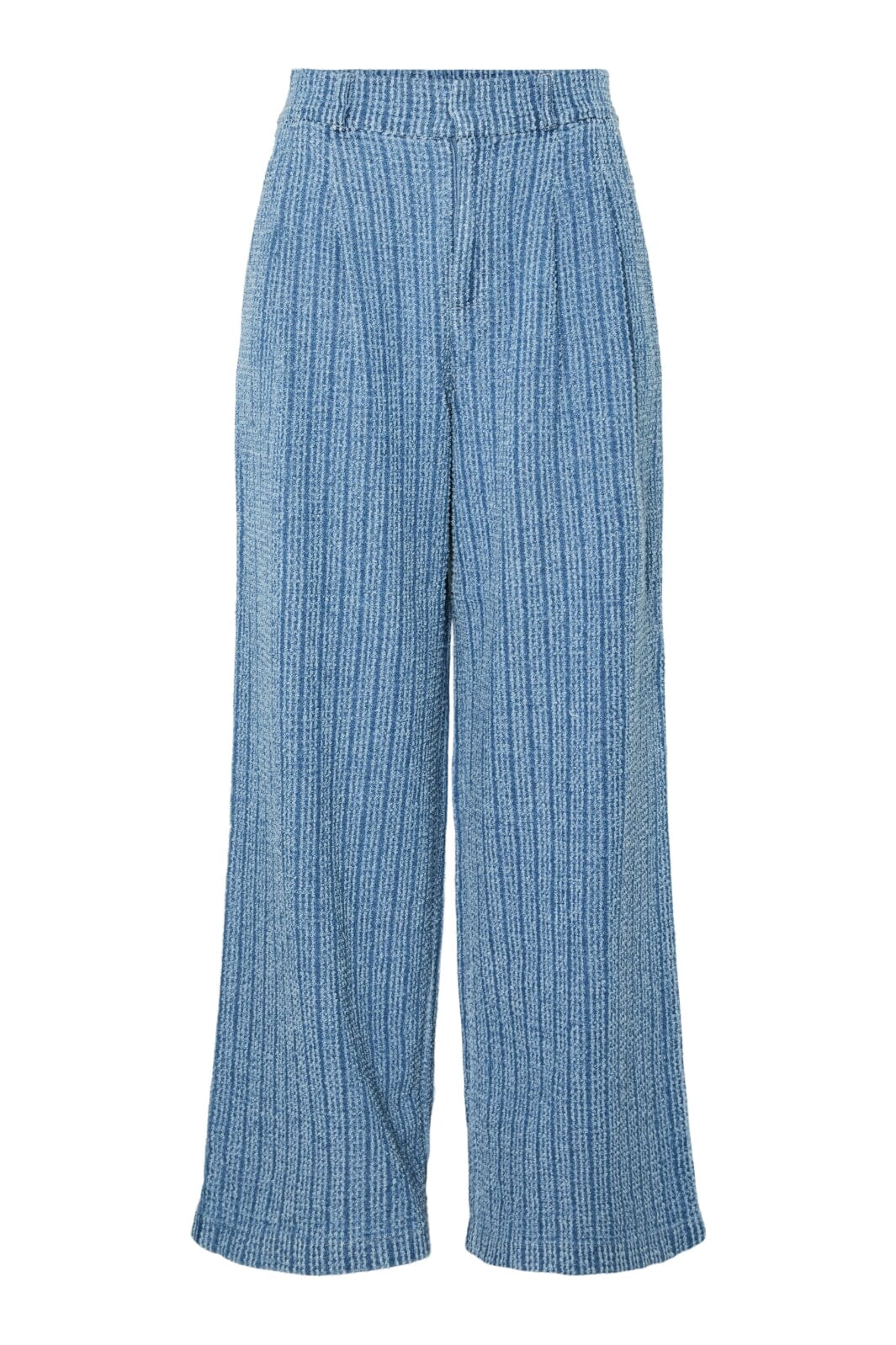 Pieces - Pcmalba Wide Denim Pants - 4847944 Medium Blue Denim Washed