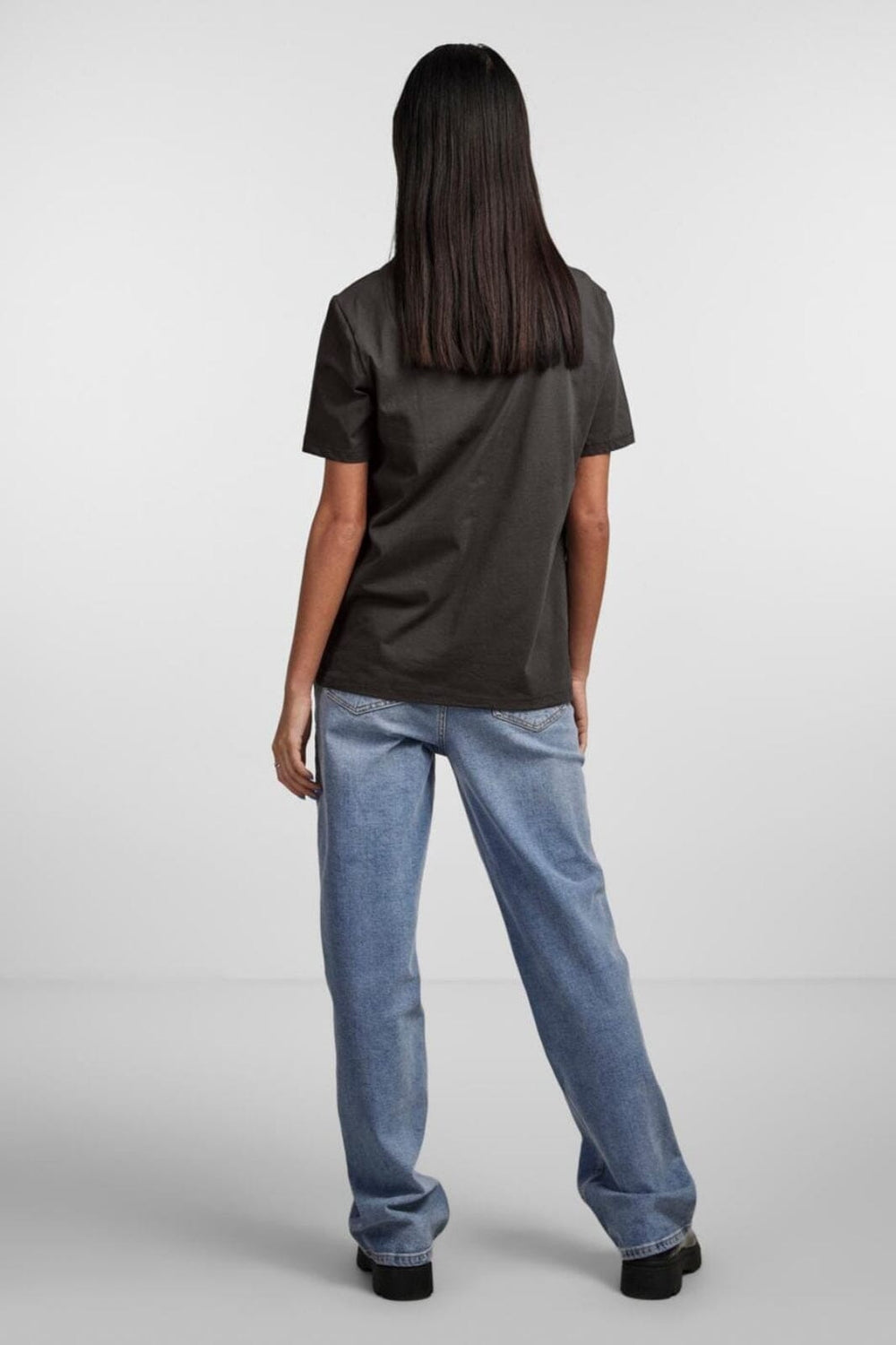 Pieces - Pcria Ss Solid Tee - 4280156 Black T-shirts