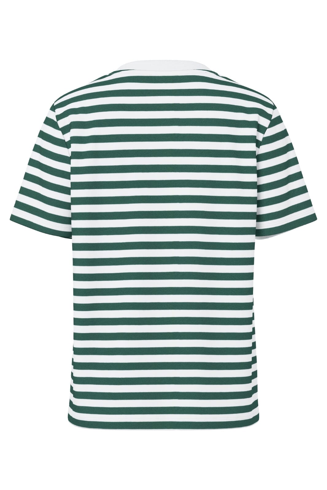 Pieces - Pcria Ss Tee Stripes - 4866553 Trekking Green Bright White