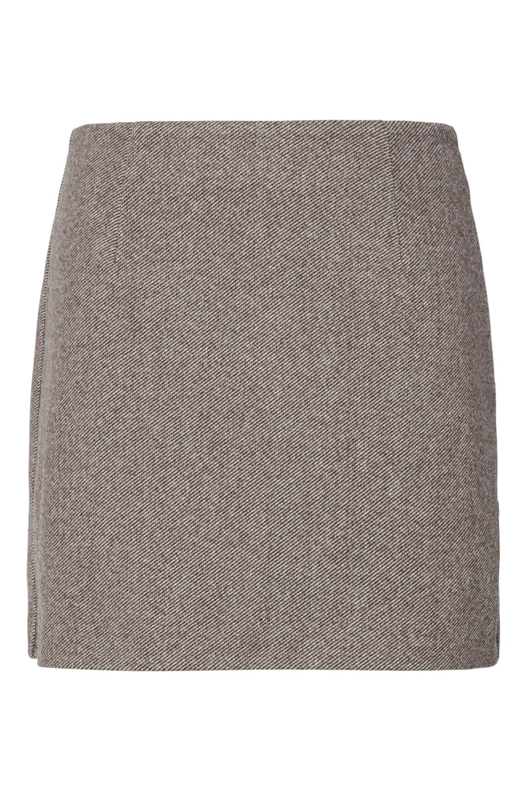 Pieces - Pcriley Mini Skirt - 4890068 Hot Fudge Melange