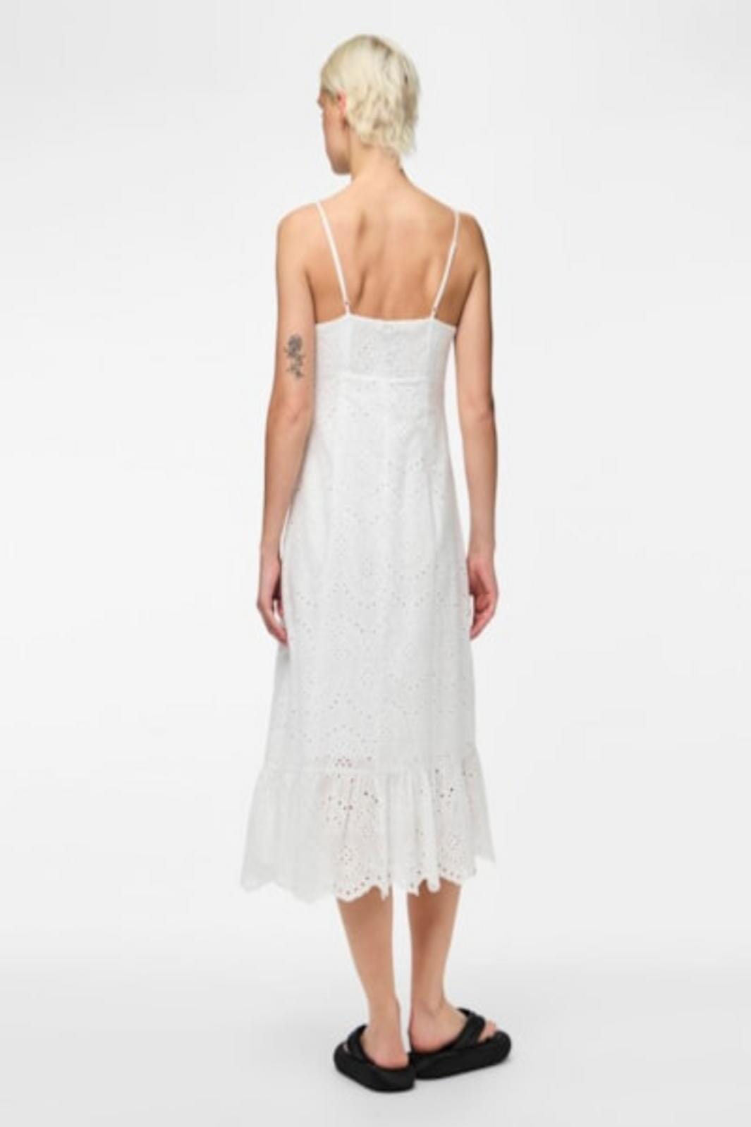 Pieces - Pcvilde Strap Dress - 4703759 Bright White Kjoler