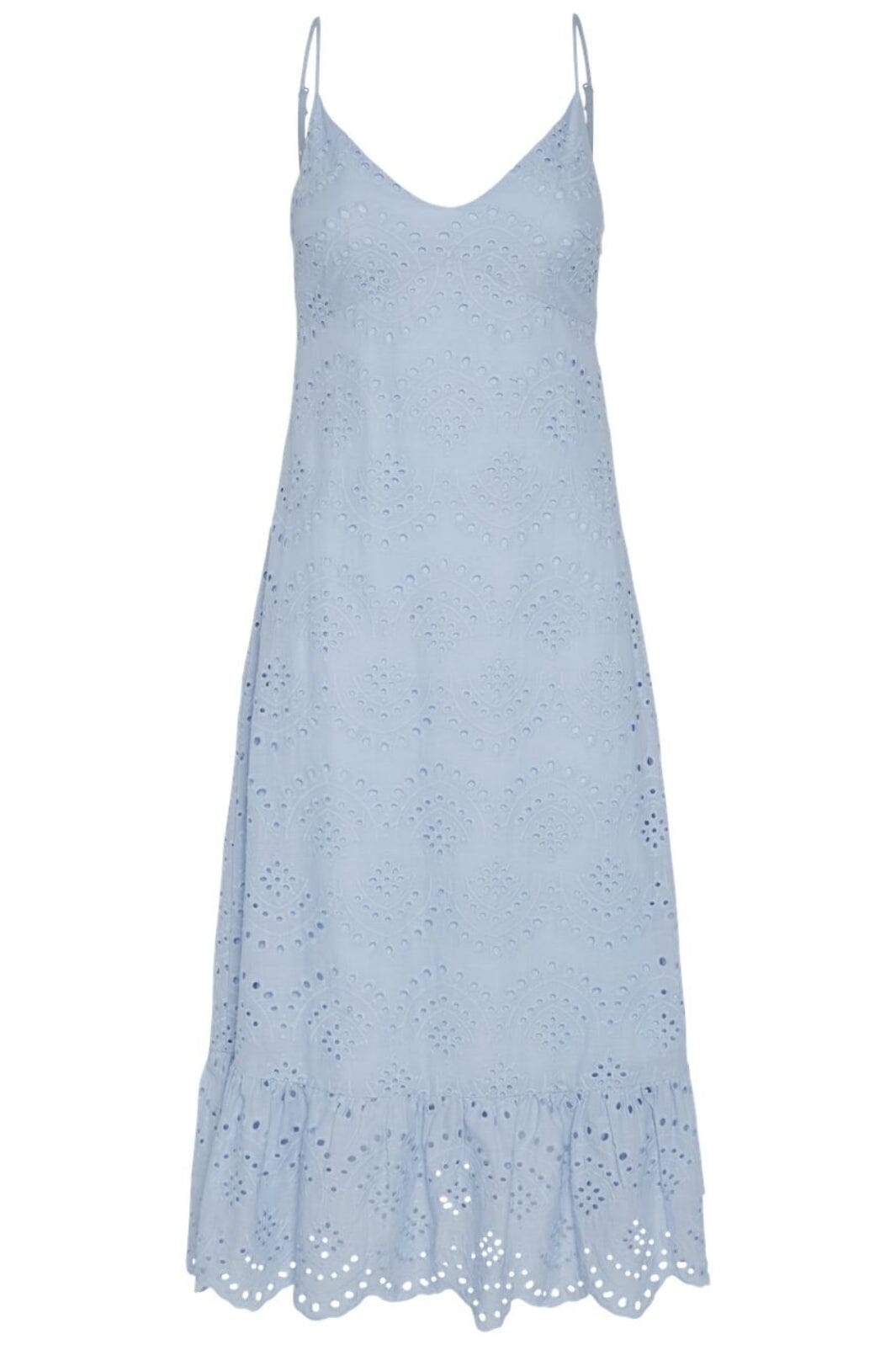Pieces - Pcvilde Strap Dress - 4703760 Cashmere Blue Kjoler