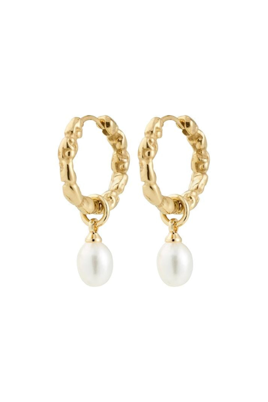 Pilgrim - Shift Pearl Earrings Gold-plated 122542013 - Gold Plated
