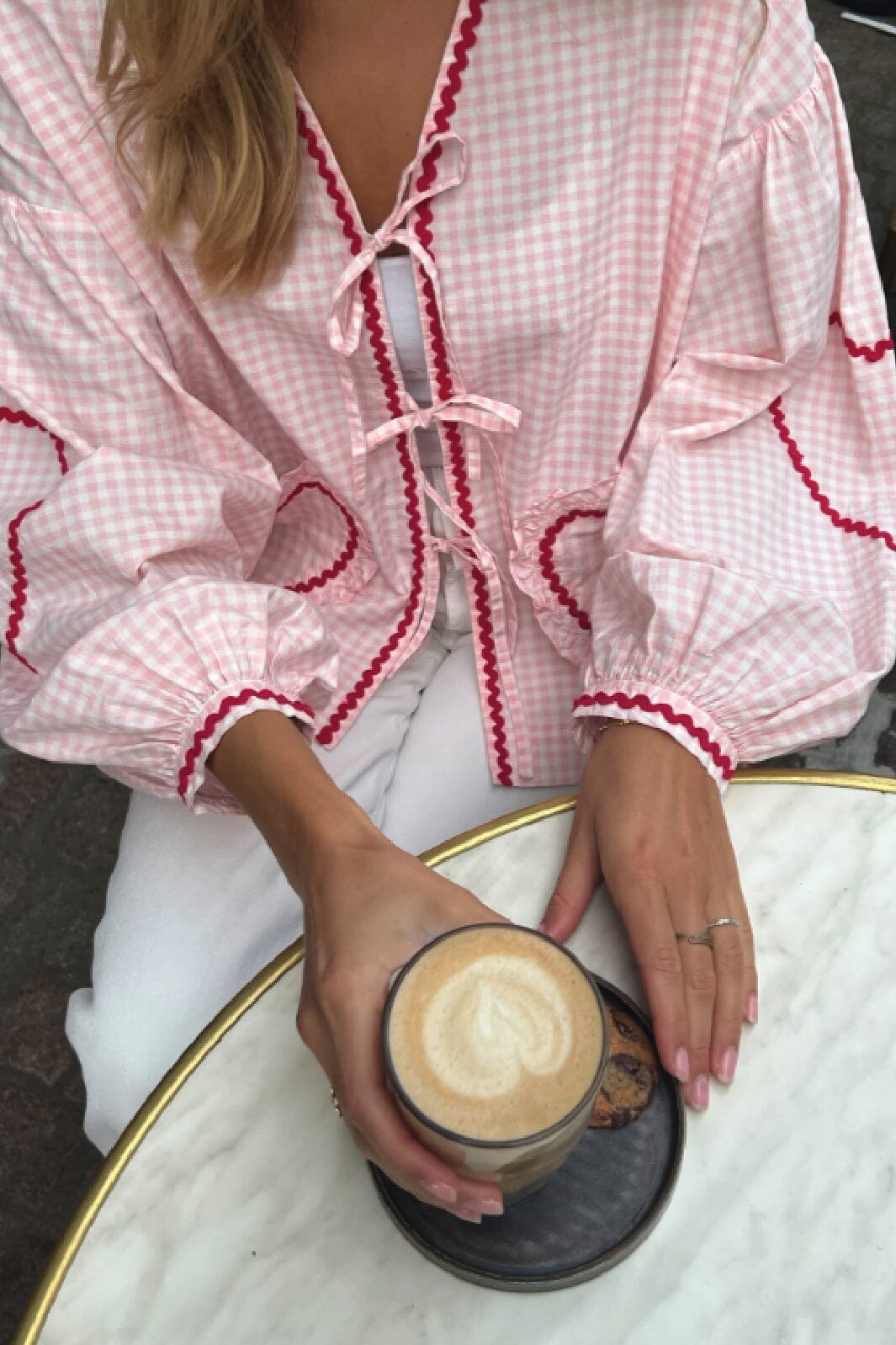 Sissel Edelbo - Astrid Organic Cotton Top - Pink Checks Toppe