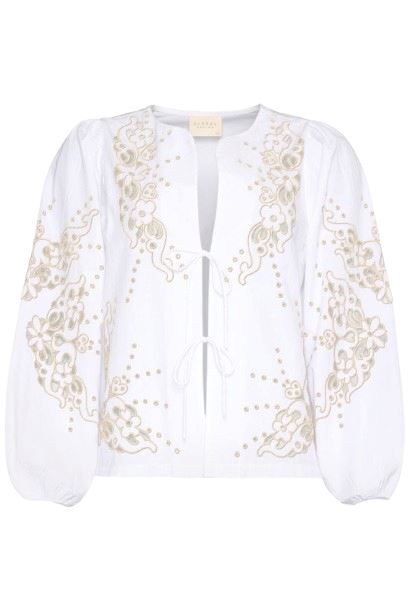 Sissel Edelbo - Magdalena Top SE 1392 - Ecru Bluser