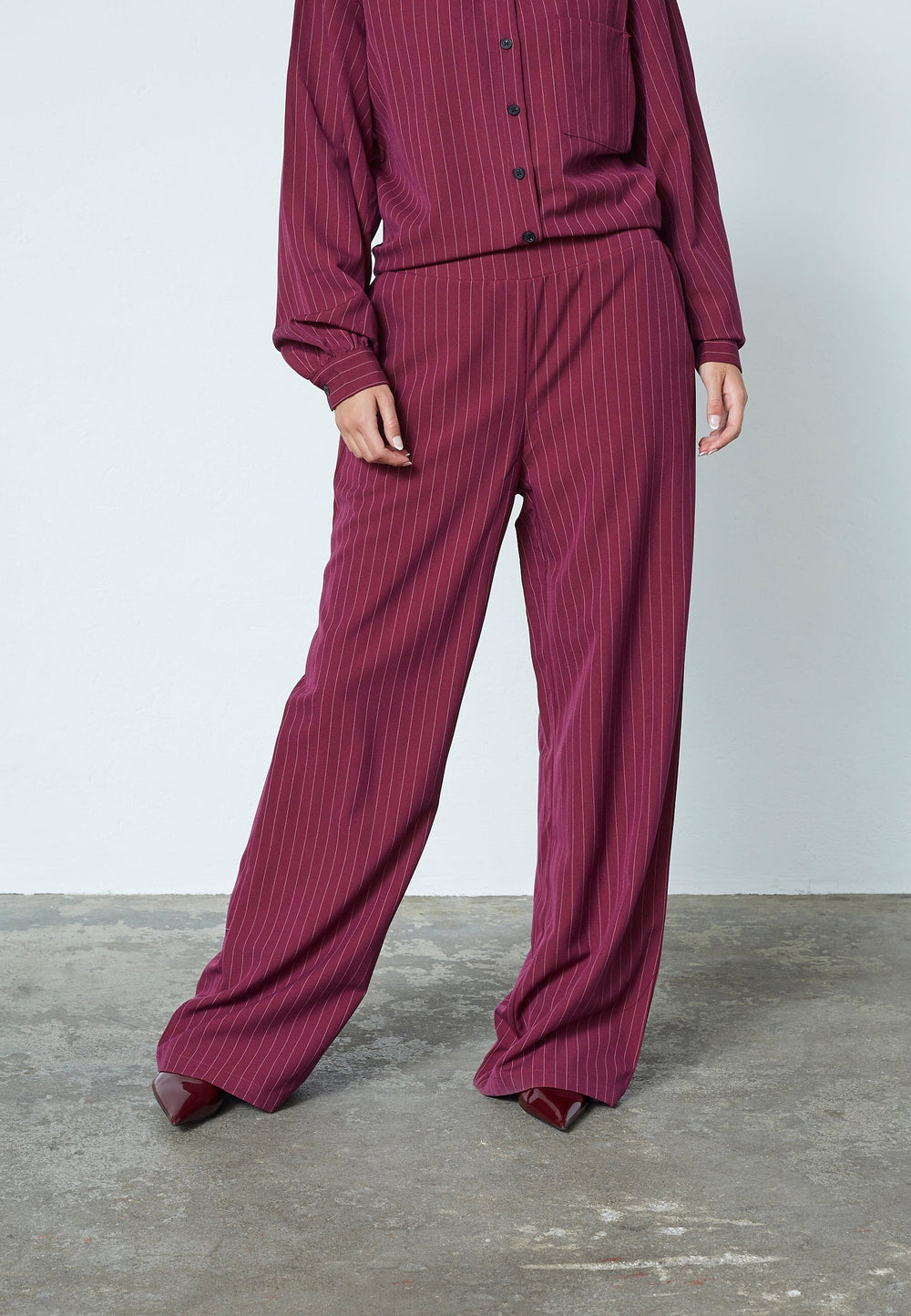 Sisters Point - Verina-Pa2 19337 - 503 - Bordeaux/Cream Bukser