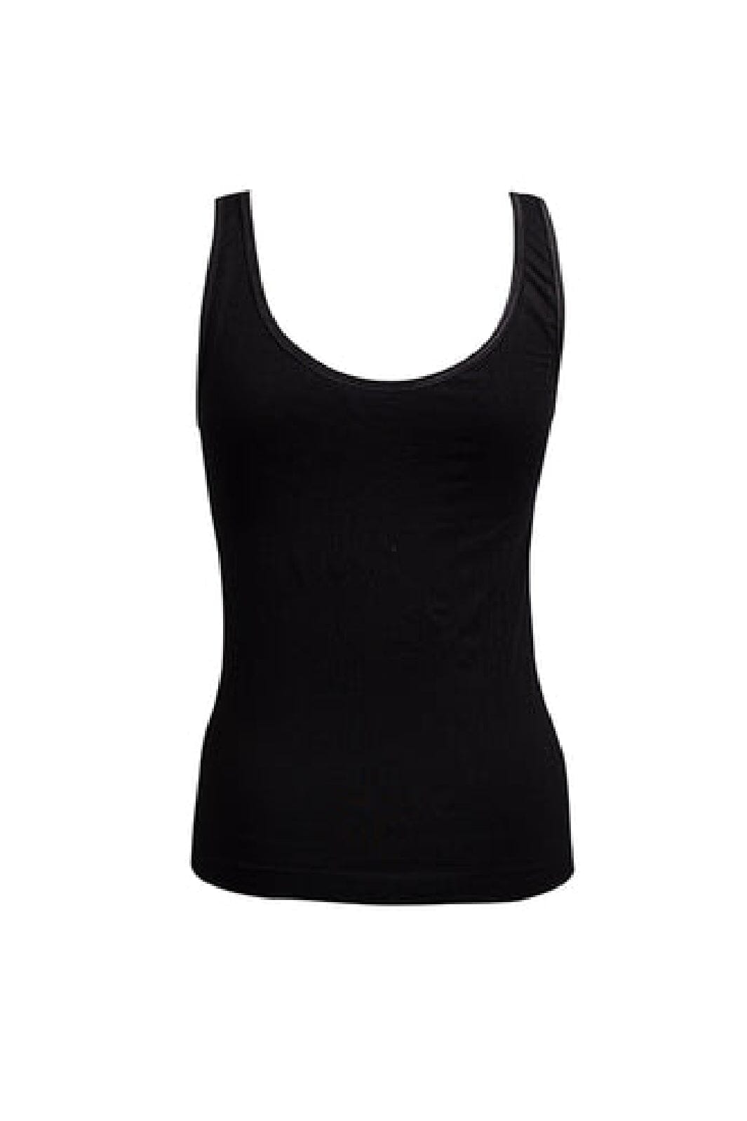 Soft basic - Haily Top wide strap 2 pak - black Undertrøjer