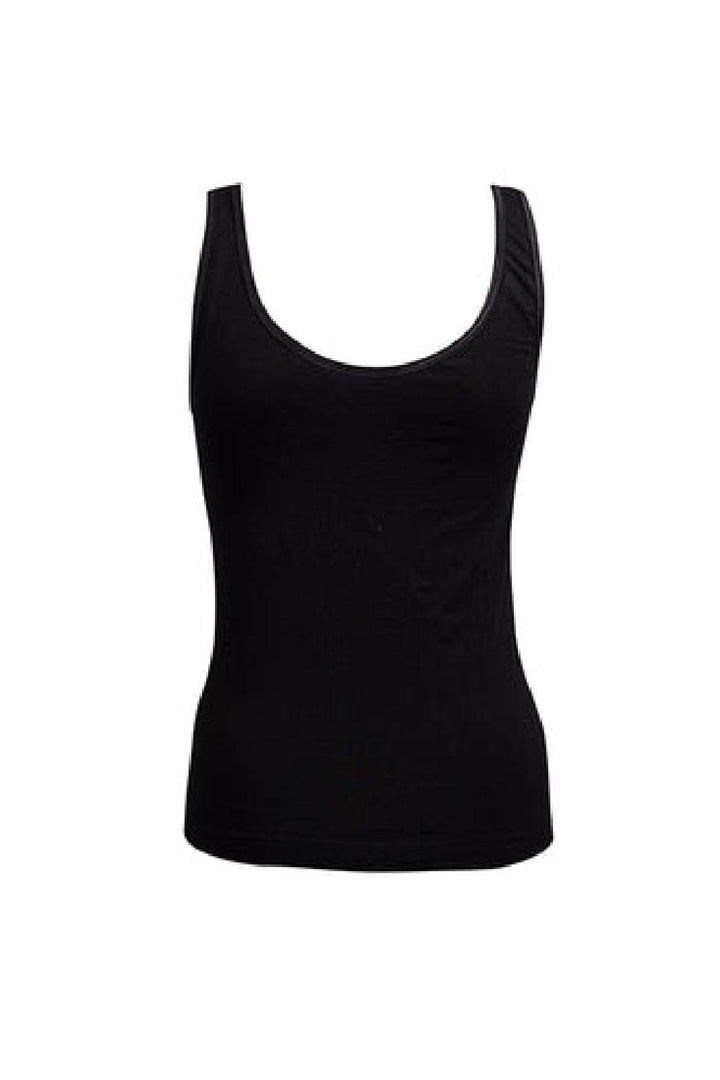 Soft basic - Haily Top wide strap 2 pak - black Undertrøjer