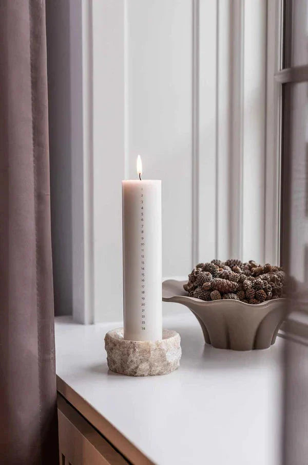 Specktrum - Kalenderlys - 24 Øjeblikke Af Selvforkælelse | Hvid 59.60x12 7108 - Hvid Kalenderlys