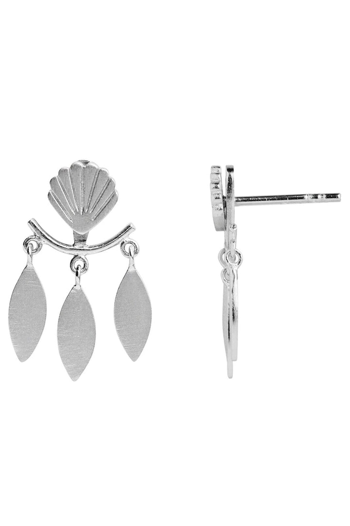 Stine A - Dancing Three Leaves Behind Ear - Silver - 1158-00-S Øreringe