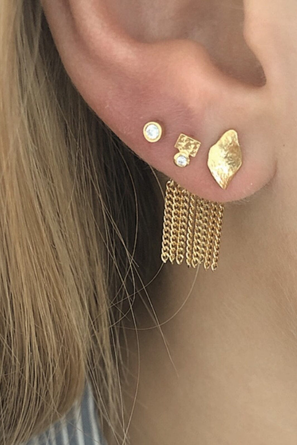 Stine A - Petit Ile De L'Amour Earring Gold - 1204-02-S Øreringe