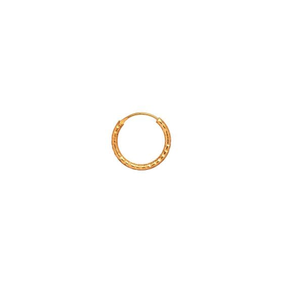 Stine A - Petit Tinsel Creol Earring Gold - 1094-02-S Øreringe