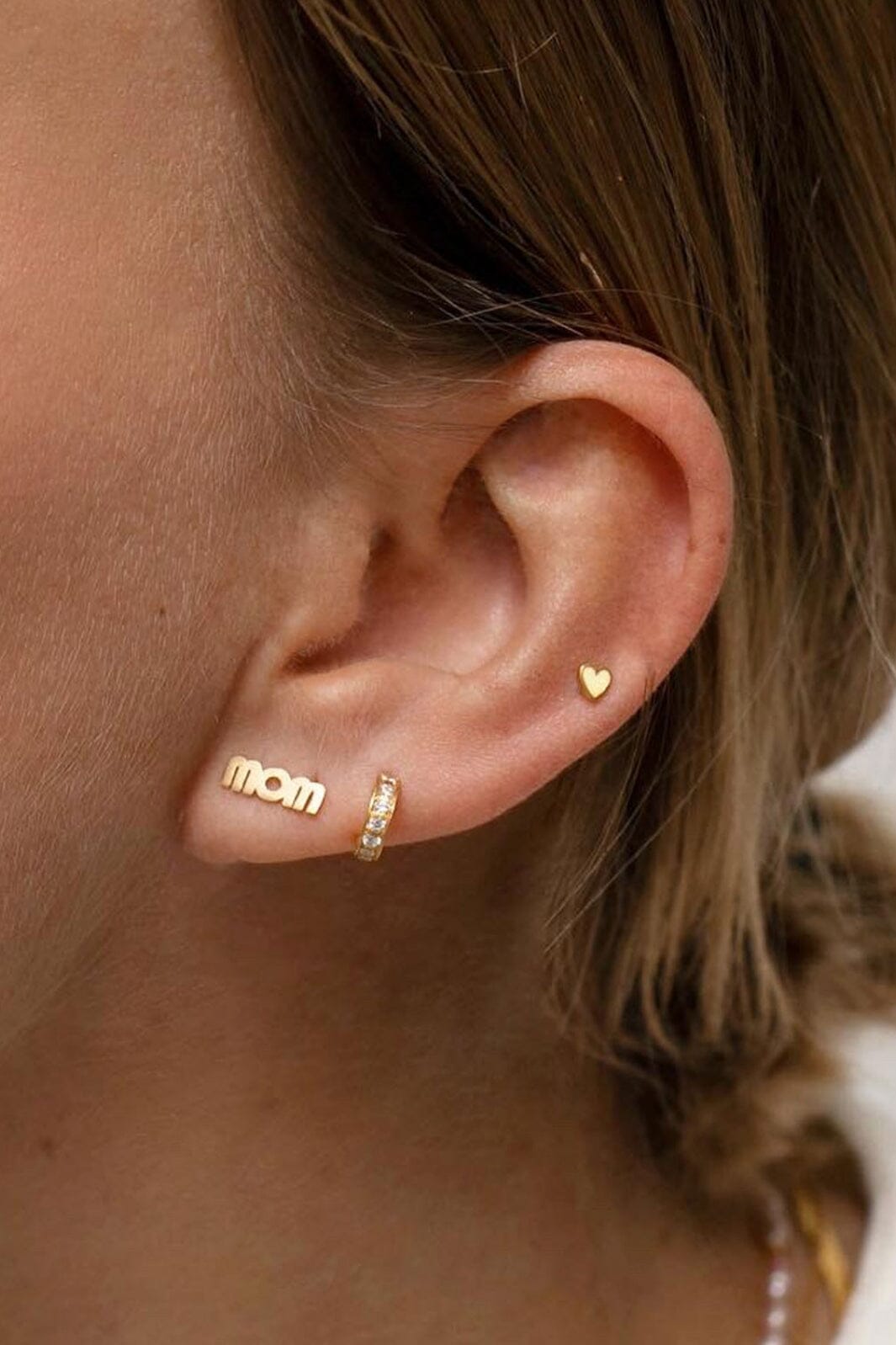 Stine A - Wow Mom Earring Gold - 1259-02-S Øreringe