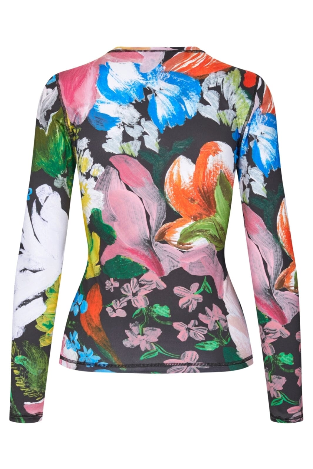 Stine Goya - 2244 Stocking Jersey, Elastic Long Sleeve Topsg-aw25-t007-2244 - Flowers Under The Sun