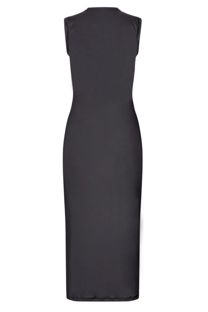 Stine Goya - 2244 Stocking Jersey, Elastic Tank Crewneck Dresssg-aw25-d104-2244 - Melting Flowers