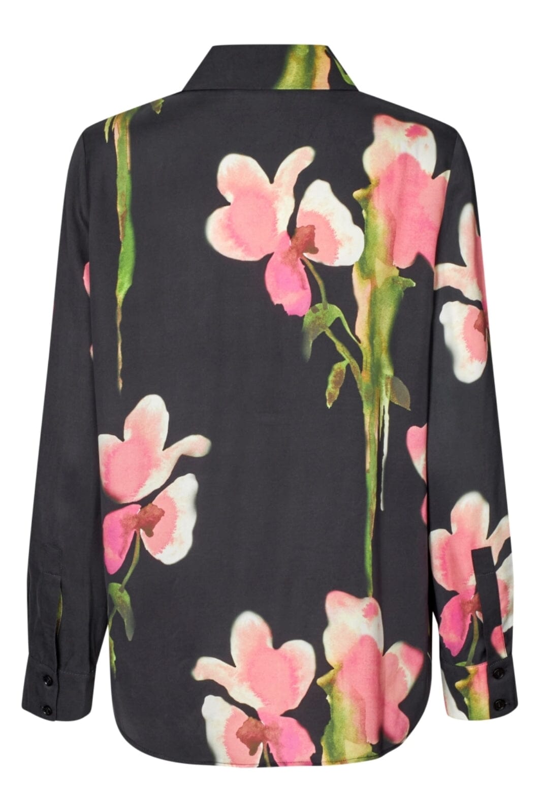 Stine Goya - 2263 Dry Viscose, Long Sleeve Shirtsg-aw25-t091-2263 - Melting Flowers