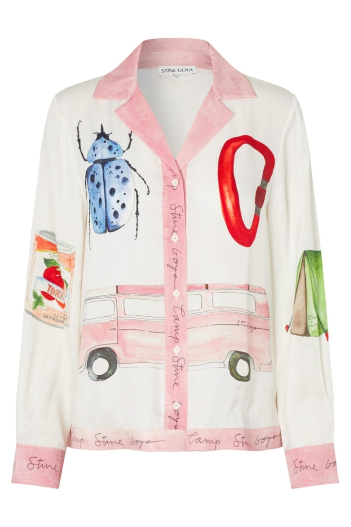 Stine Goya - 2263 Dry Viscose, Loose Long Sleeve Shirtsg-aw25-t096-2263 - Camp Stine Goya