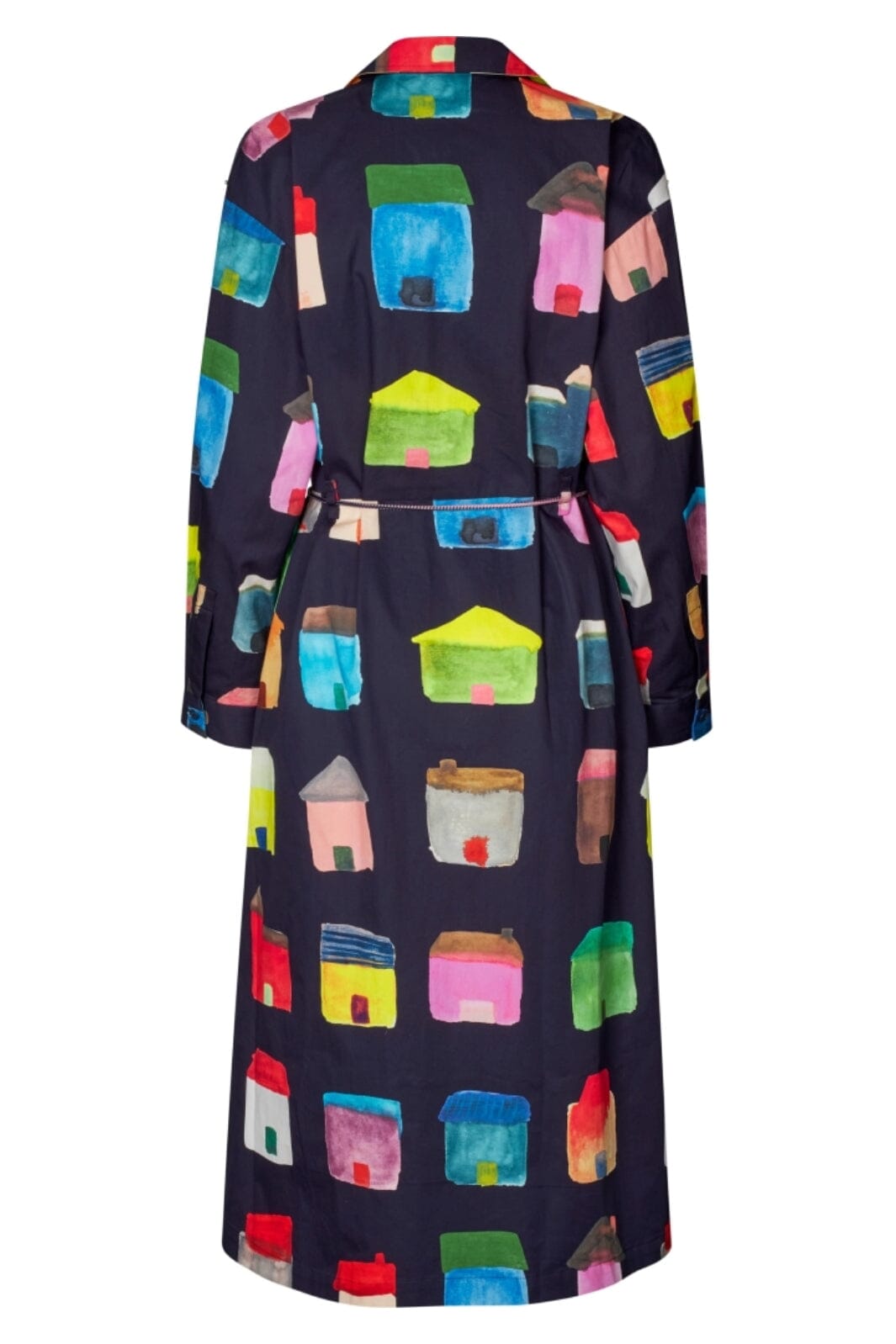 Stine Goya - 2340 Midweight Cotton, Long Sleeve Workwear Midi Dresssg-aw25-d172-2340 - Refugios