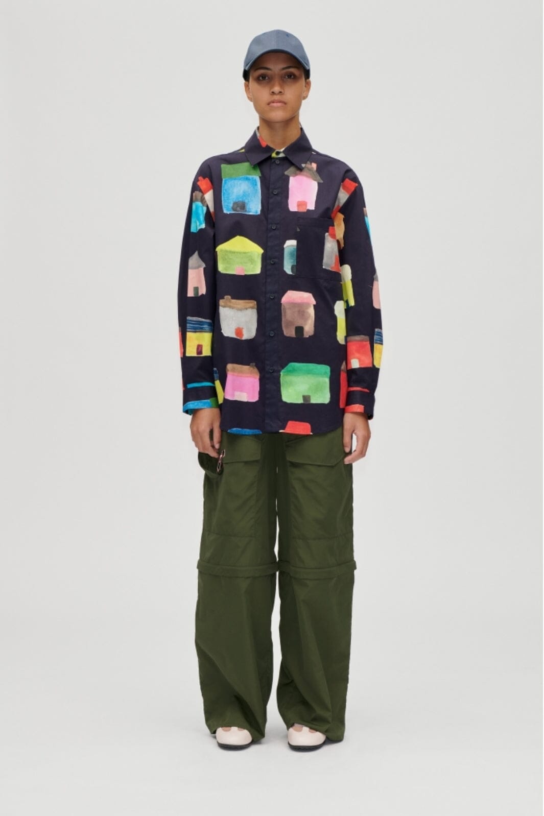 Stine Goya - 2340 Midweight Cotton, Pocket Oversized Shirtsg-aw25-t098-2340 - Refugios