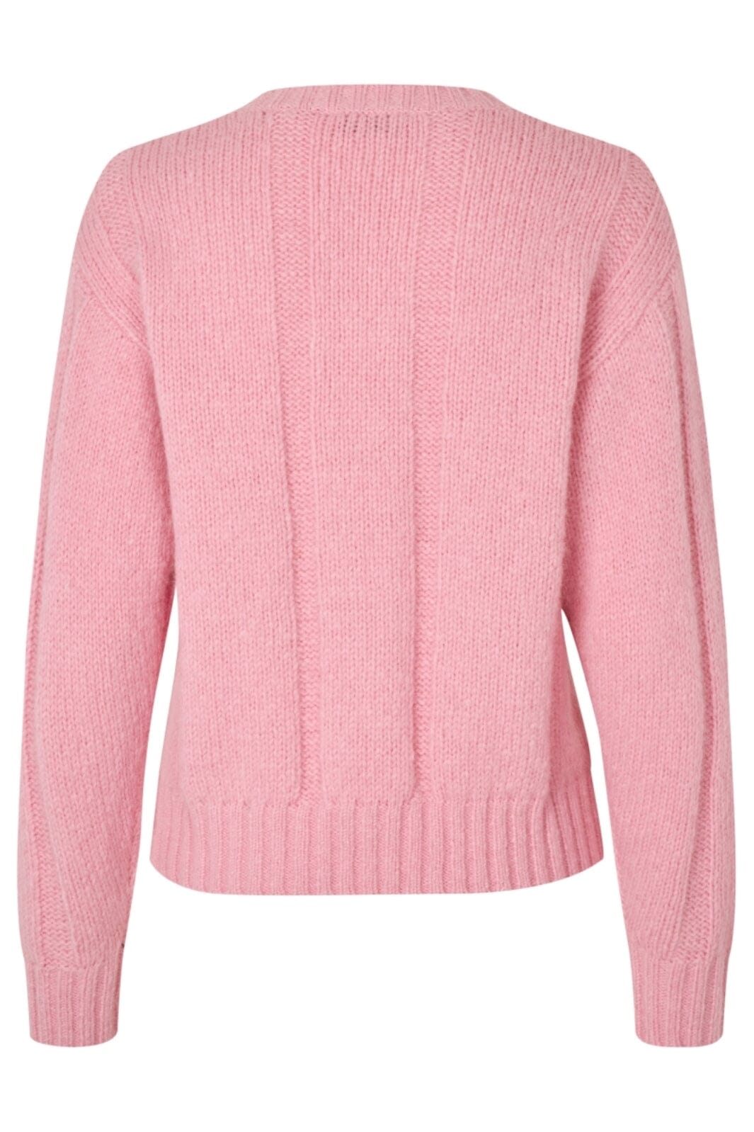 Stine Goya - 2418 Midweight Alpaca Knit, Crewneck Cropped Sweatersg-aw25-k050-2418 - Light Pink