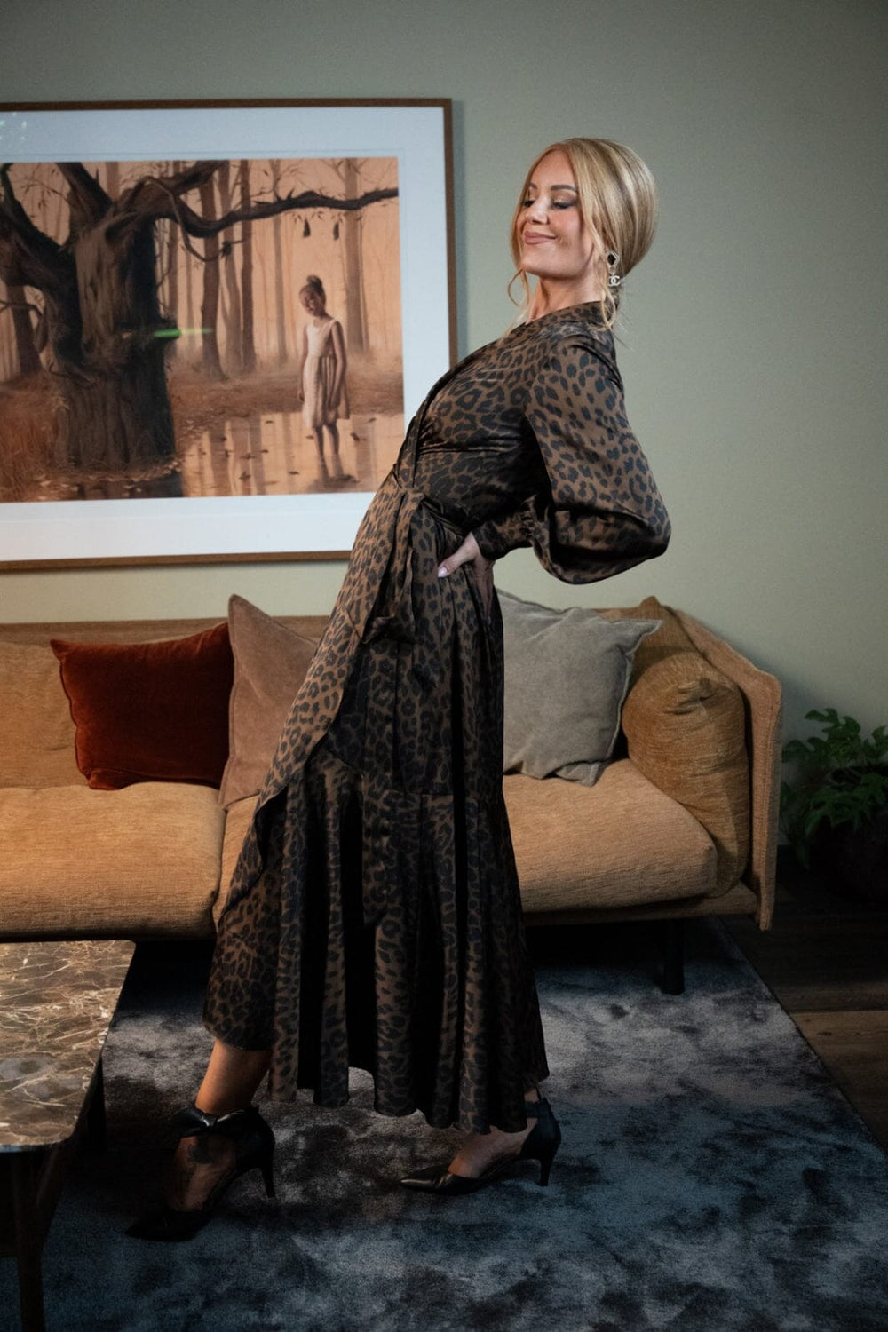 Valentin Studio - Joy Wrap Dress - Leopard Kjoler