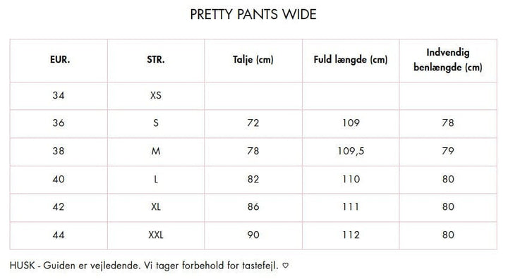 Valentin Studio - Pretty Pants Wide - Ivory Bukser