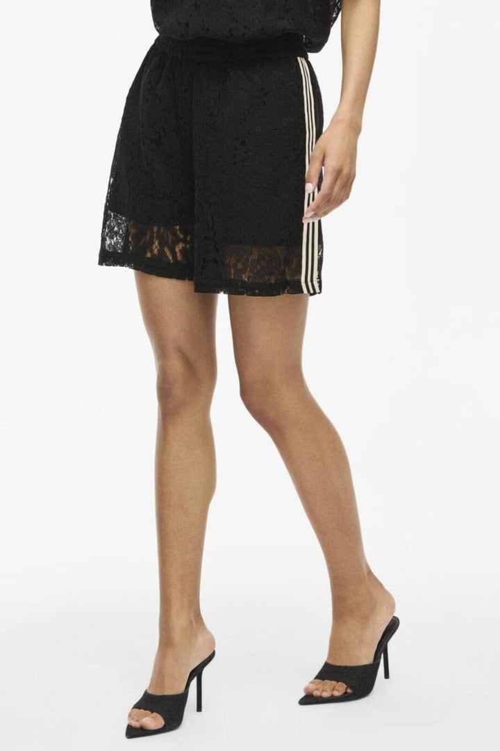 Forudbestilling - Vila - Violine Lace Shorts /Ln - 4981494 Black