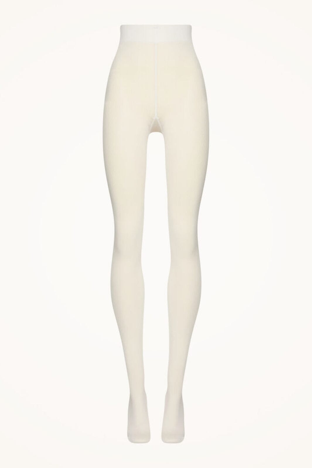Wolford - Cotton Rib Tights - 1051 Ecrue Strømpebukser