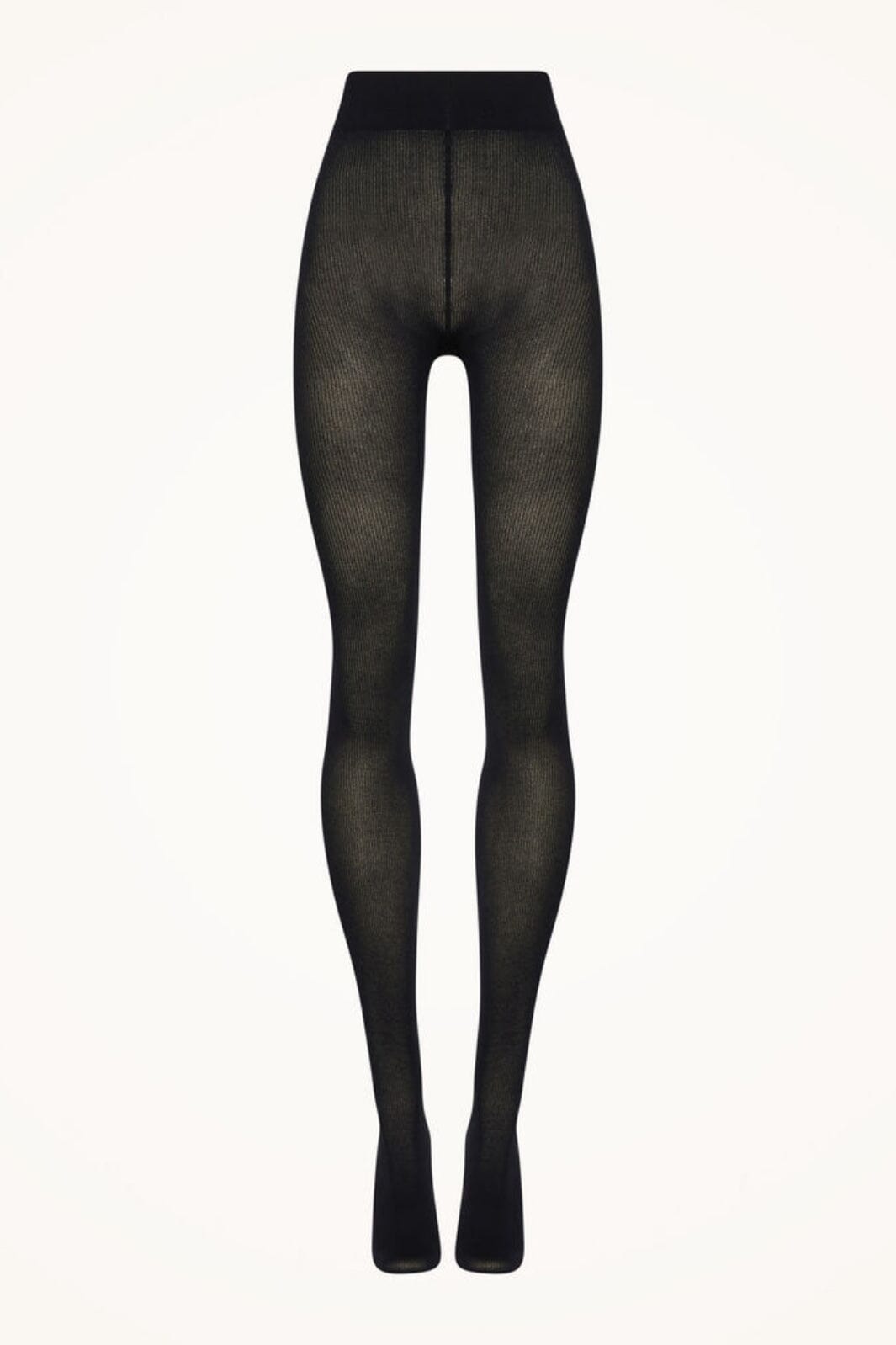 Wolford - Cotton Rib Tights - 7005 Black Strømpebukser