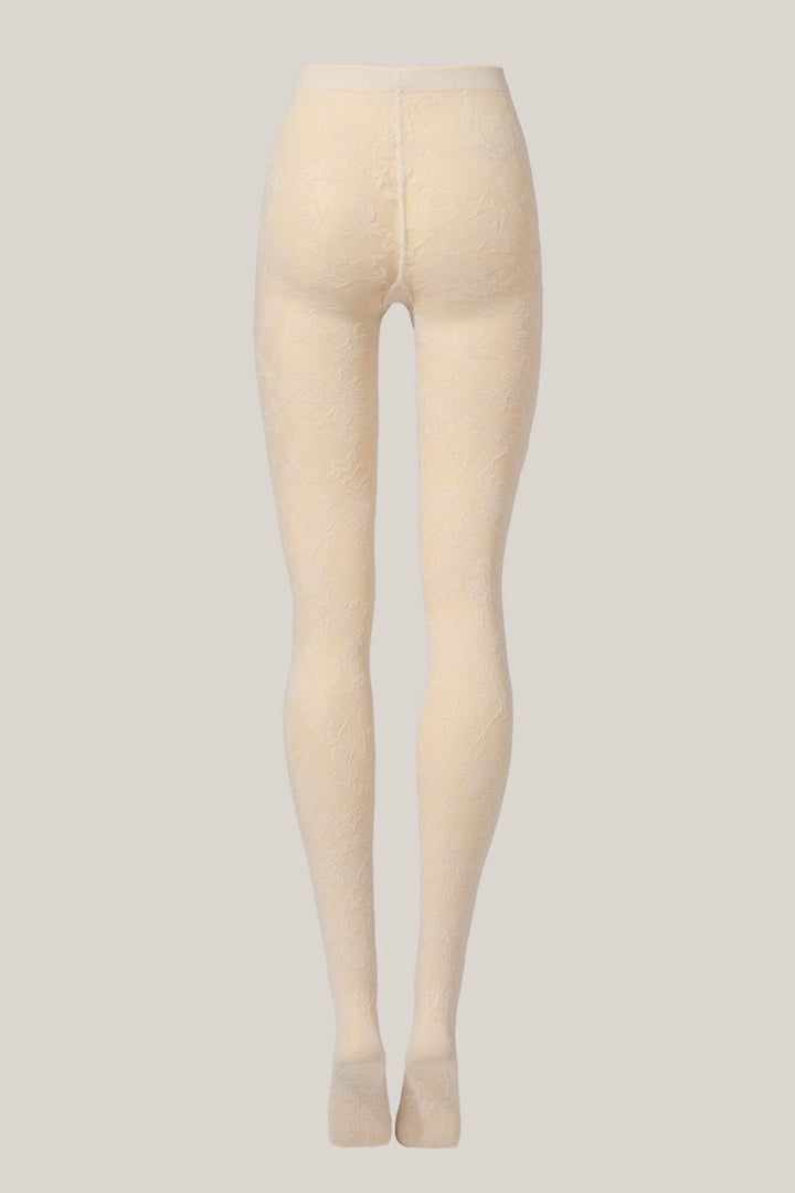 Wolford - Flower Tights17625 - 4864 Buttermilk