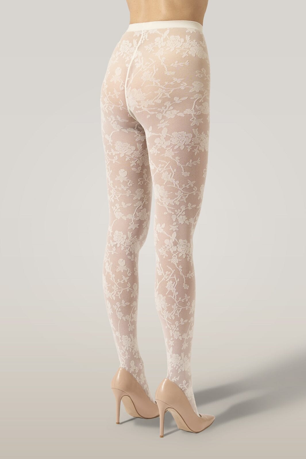 Wolford - Flower Tights17625 - 4864 Buttermilk