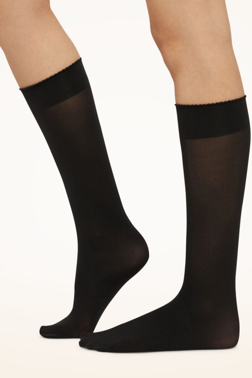 Wolford - Velvet De Luxe 50 Knee-highs - 7005 Black Strømper