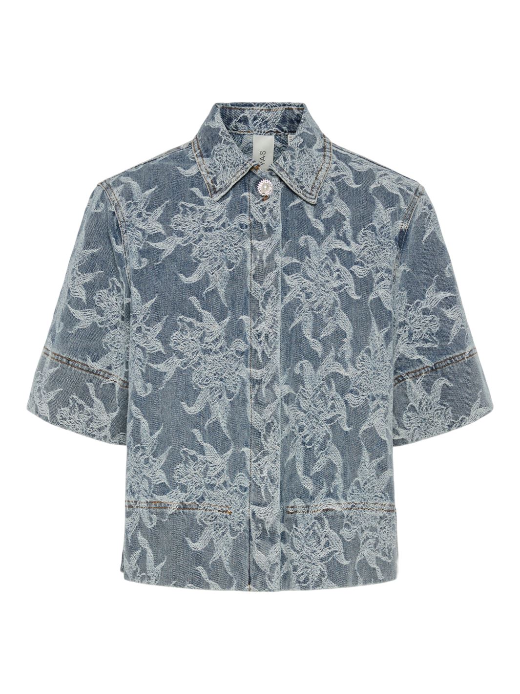 YAS - Yasflamera 2/4 Denim Shirt - 4680586 Light Blue