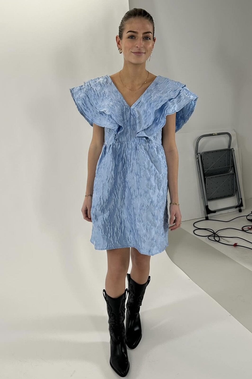 Y.A.S - Yasmari Sl Dress - 4631390 Clear Sky Kjoler