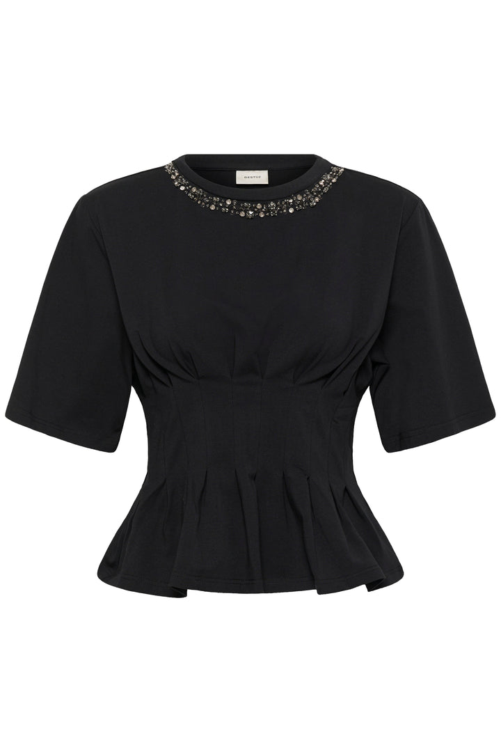 Gestuz - Gzinez Deco Tee 10911653 - 100017 - Black
